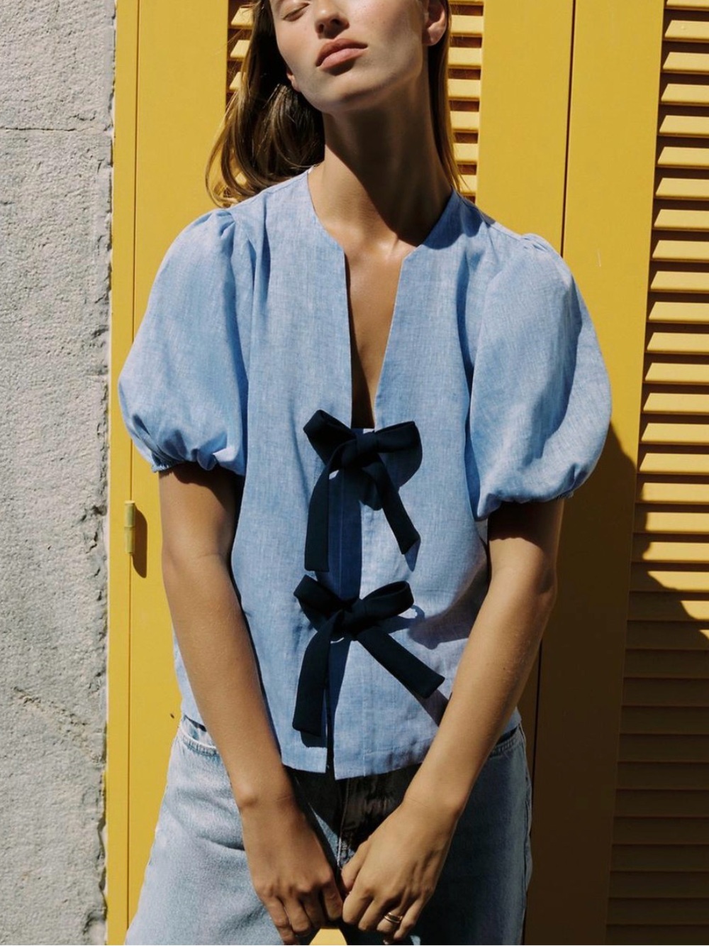 Zara linen blouse